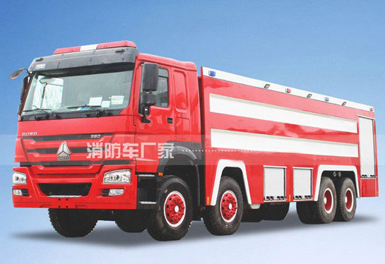 25噸重汽豪沃水罐消防車價格4