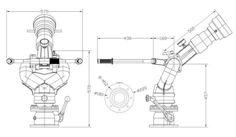 成都威斯特固定式消防炮 成都威斯特固定式消防炮
