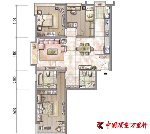 圣象大家居精美案例欣賞：天津陽光晶典