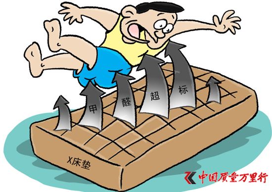 成都工商：床墊甲醛釋放量超標